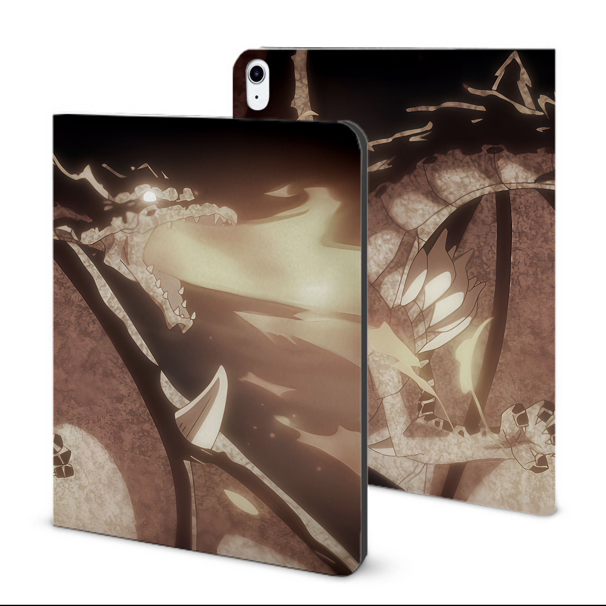 （画像用） 転スラ Regarding Reincarnated to Slime IPad ケース ブック型 PUレザー TPU 耐衝撃 軽量 薄型 ペン収納なし 全面保護 IPad 各モデル対応